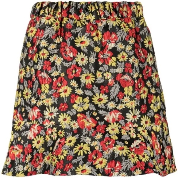 NWT GANNI - Ganni 3D Jacquard Mini Skirt - Picture 1 of 4